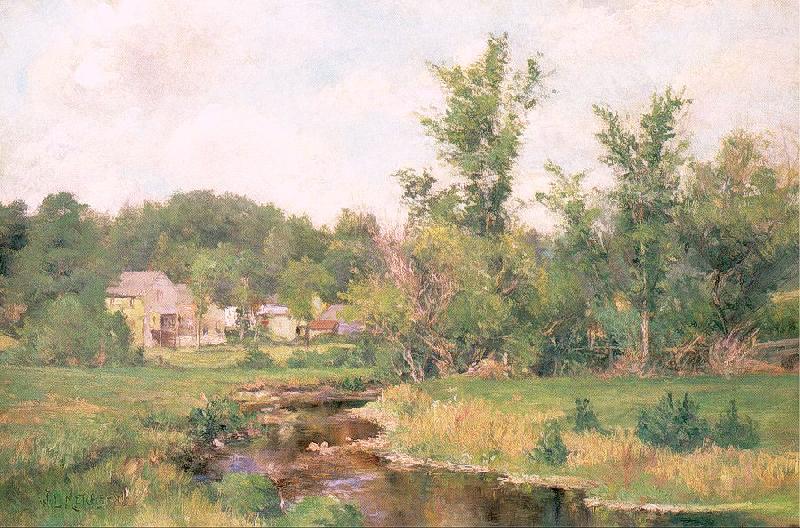 Metcalf, Willard Leroy Farm Scene oil painting image